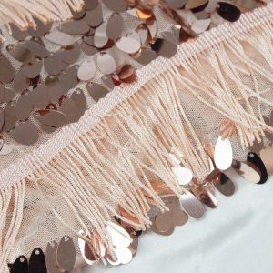 Beautiful Wholesale Iridescent Large Tassel Lace Geometric Shiny Sequins