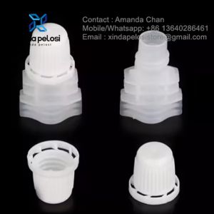Accept Size & Color Plastic Juice Pouch Screw Cap Plastic Spout Caps For Liquid