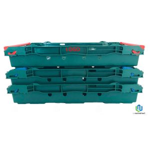 Lightweight 18L Plastic Fruit And Vegetable Crates / Stacking Plastic Crates