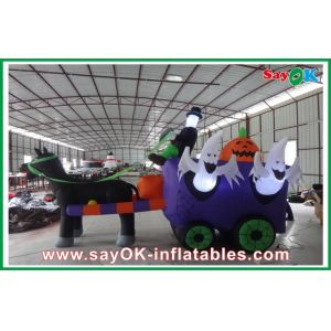 Oxford Cloth Inflatable Halloween Decorations , Party Inflatable Carriage