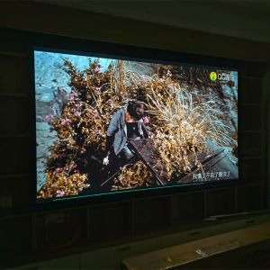 Motorized Electric Projection Screens Large Size Pull Down Projector Screen 150