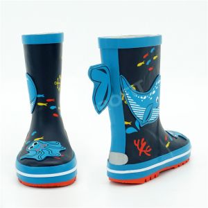 Flexible Non Slip Printed Rain Boots
