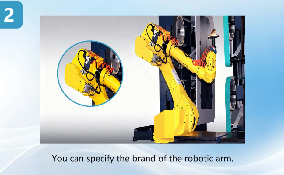 Fully Automatic Robotic Grinding Machine with High Safety Level and High Rigidity for Hardware Parts