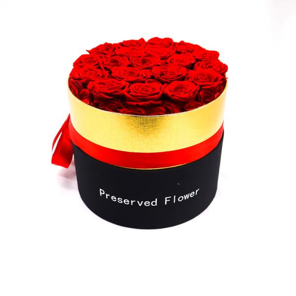 Real Touched Preserved Rose Gift Box Never Fade Flowers With Natural Looking