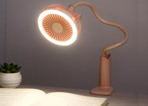 led table lamp with mini clip fan / usb portable rechargeable fan with lamp