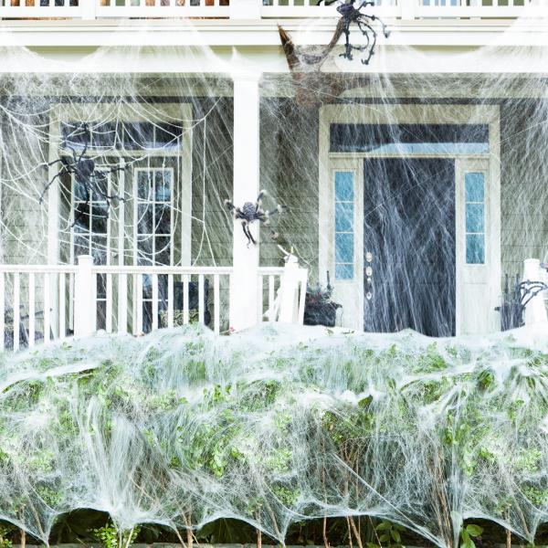Customizable Stretchy Halloween Spider Web Terrifying Scene Props for Haunted House