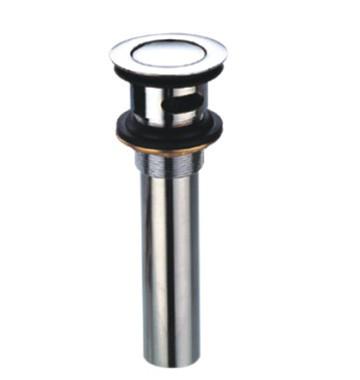 Quality Push Button Type Brass Washbasin Pop Up Waste with Overflow Drain with CE for sale