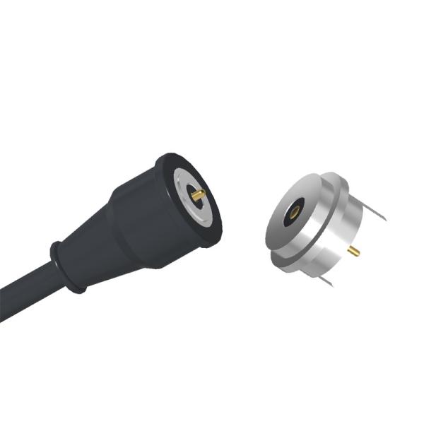 Quality Customized Magnetic Cable Connector Circular Magnetic Electrical Connector 2 Pin For Smart Wear for sale