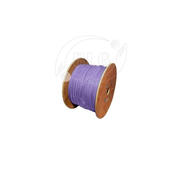Multi - Color Bulk Cat6a Lan Cable With LSZH Jacket 0.51MM Al Foil Shielded