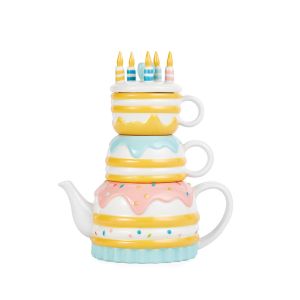 Ceramic Teapots Set For Daily Use With Safety Design As Bithday Gift Decoration