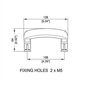 Briefcase Swivel handle with chrome fittings, MS-H1428W