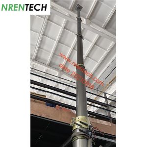 15m heavy duty payload lockable pneumatic telescopic mast 350kg payloads for
