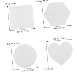 Multi Shape Cradled Wood Canvas Panels Paint Canvas Boards Art Supplies Custom