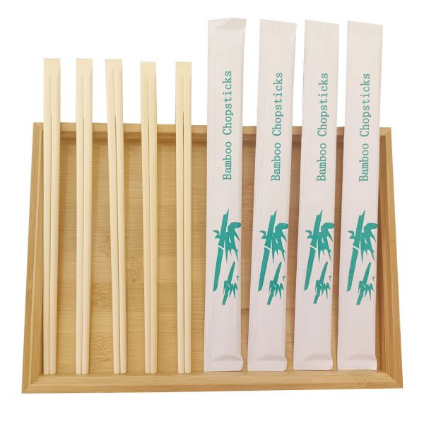 Quality Environment-friendly Disposable Sushi Chopstick 100% Moso Bamboo Customized Tensoge Chopsticks Flatware Type Chopsticks for sale