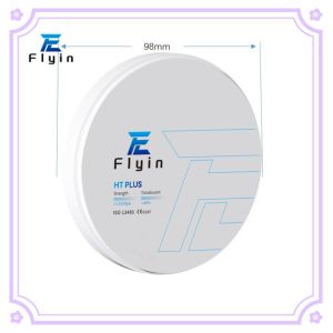 White HT Dental Zirconia Blocks 98Mm Translucent Ceramics Materia For Dental Lab