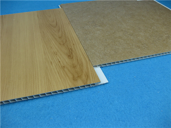 Insulation UPVC Wall Panels Decorative Ceiling Tile Wooden Pattern For Kitchen Ceiling