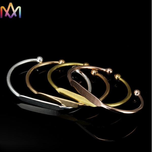 55MM Adjustable Cuff Womens Engraved Bracelets
