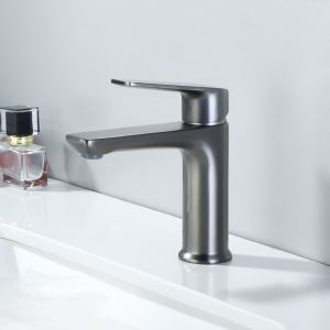 SUS304 Stainless Steel Vessel Single Hole Single Handle Basin Mixer in Chrome