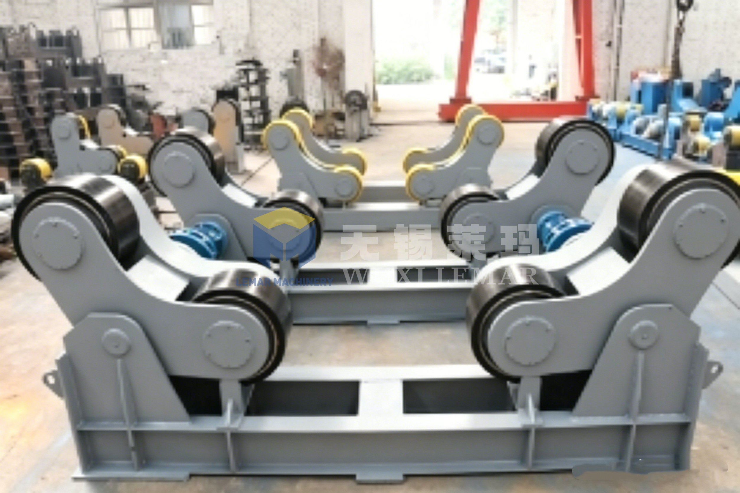 20Ton Self-Aligning Welding Rotator Heavy Load PU Roller VFD Turning Rolls for Tank Vessel Welding