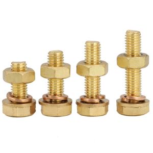 Grade 4.8/ 8.8/ 10.9/ 12.9 Brass Hex Head Bolts and Nuts with ZINC Finish DIN933