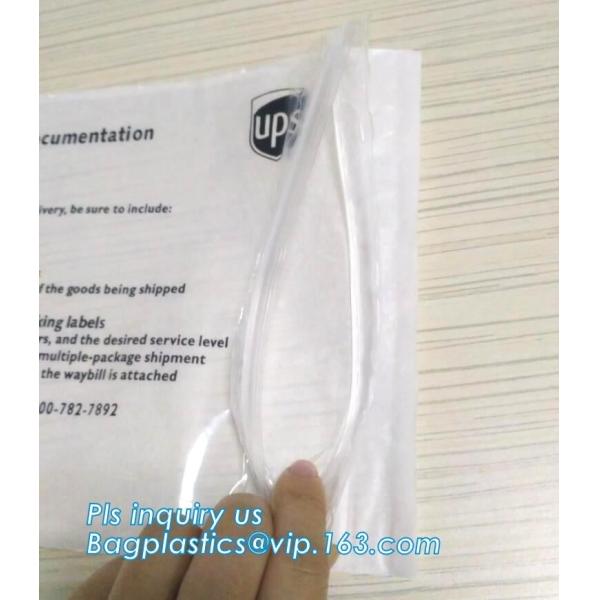 Quality Self-Seal Security Document Packing List, UPS TNT express invoice packing list envelope, enclosed envelope/ waybill bag for sale