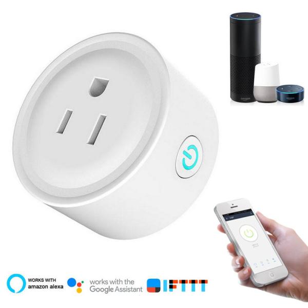 Quality Smart Socket US Wifi Plug with Surge Protector, Voice Control Smart outlet Work with Alexa Google Home Tuya APP for sale