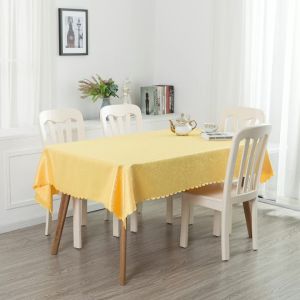 Wholesale Nordic Fresh Custom Size tablecloths 100% Polyester hotel rectangle Mantel jacquard table underlay Table Cloth from china suppliers