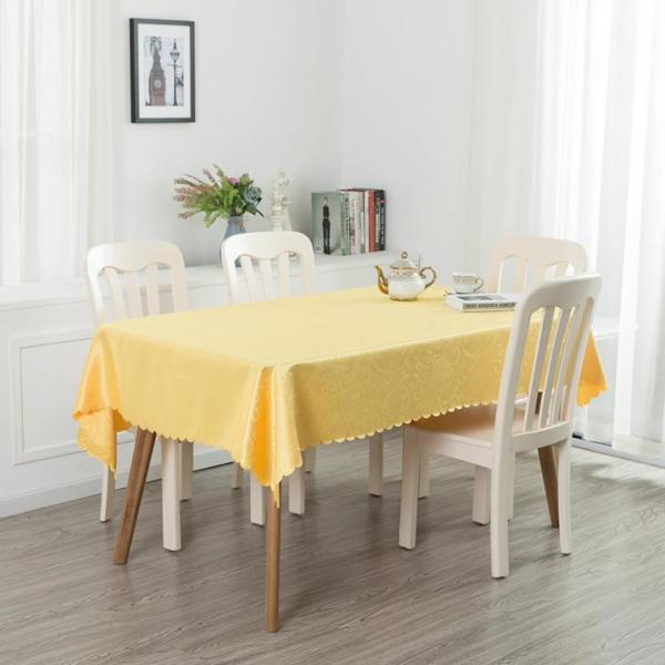Nordic Fresh Custom Size tablecloths 100% Polyester hotel rectangle Mantel