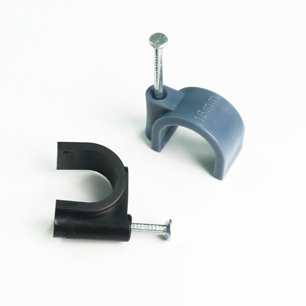 Hot Selling OEM ODM Electrical Wire Cable Clips Round Circle Type Plastic Cable Clips