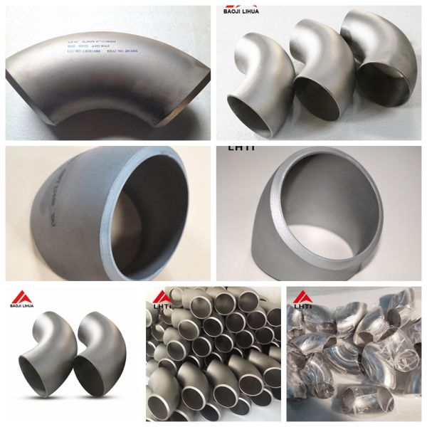 Grade 2 DN250 Titanium Long Radius 90 Degree Elbow