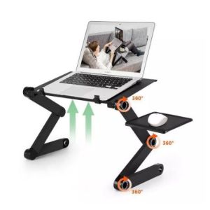 Cxfhgy Two Fan Laptop Desks Portable Adjustable Foldable Laptop Notebook Lap PC