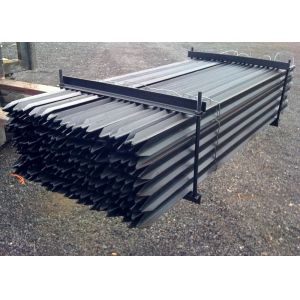 China 3000mm Length Metal Star Pickets , 2.04kg/M Black Star Picket on sale