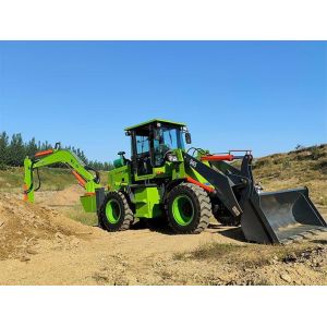 6.5ton Multifunction 4x4 Elite machinery backhoe loader with auger