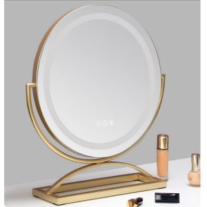 LED Lamps 10x Magnifying Round Vanity Mirror Dimmer Light Personalized