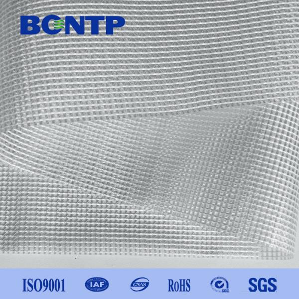 Tear Resistant Flame Retardant PVC Transparent Mesh Fabric Transparent Mesh