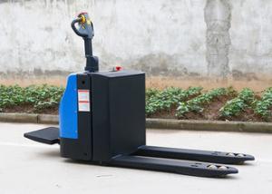 China 2 Ton Standing Type Electric Pallet Truck With Voltage Capacity 24V 210Ah on sale