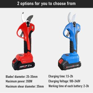 Electric Pruning Shears with 3.5cm Cutting Capacity SK5 Blade Material Battery