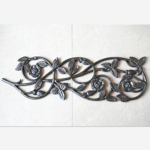 Handrails Wrought Iron Railing Components Rustproof Environmental Friendly