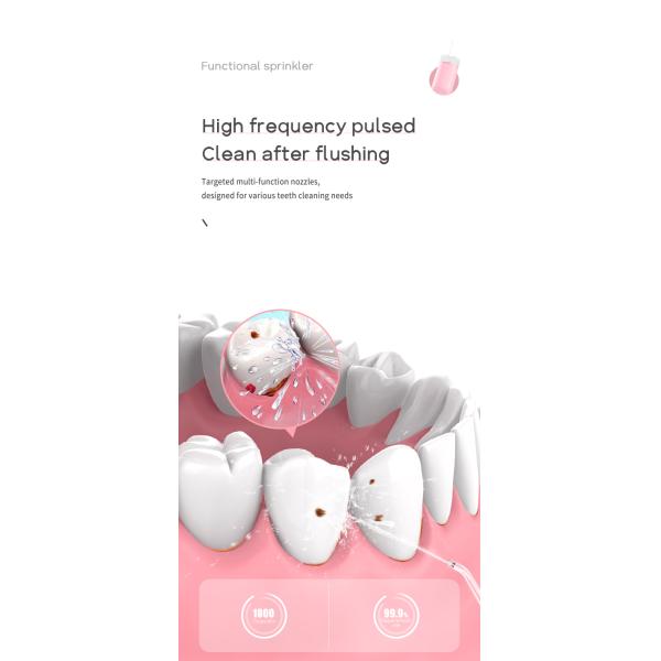 Clean Teeth Mini Water Flosser Oral Care With Lithium Battery