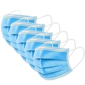 Breathable Disposable Earloop Face Mask PP Nonwoven Anti Pollen / Bacterial