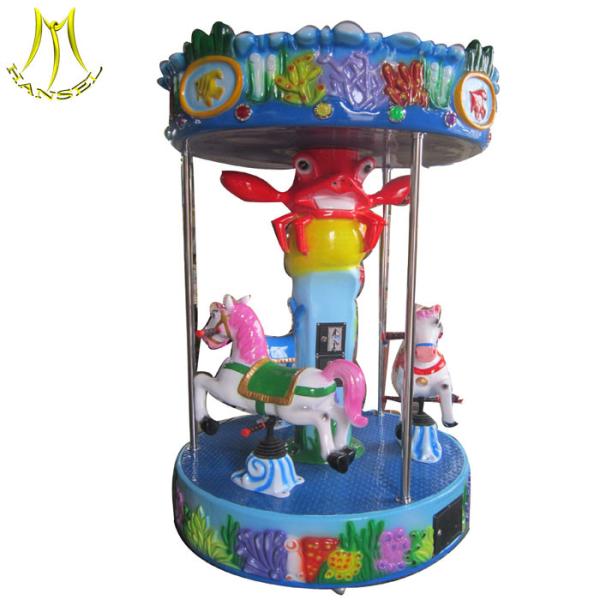 Hansel wholesale ride on electric horse coin operated amusement carousel horses