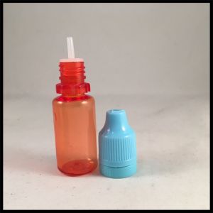 Red Smoke Oil Dropper Bottle , 10ml Plastic Dropper Bottles Acid Base Resistance