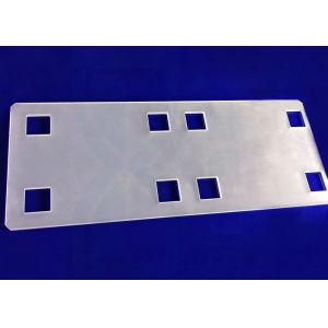 Customization Precision CNC Glass Milling Clear SIO2 400Kv/Cm High Purity