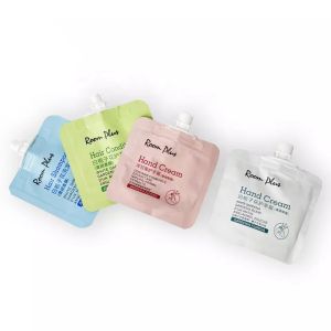 Cosmetic Hand Cream Spout Sachet For Shampoo Conditioner Packaging