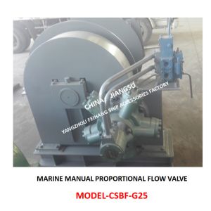 MANUAL PROPORTIONAL COMPOSITE VALVE CSBF-M-G25 FOR WINDLASS AND MANUAL