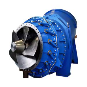 Stainless Steel Kaplan Hydro Turbine With 400V Voltage And ZG20SiMn Guide Vanes