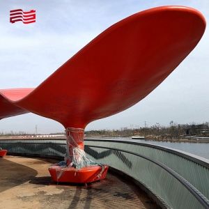 Customizable Outdoor Metal Pavilion for City Park Public Art Sculpture Shade