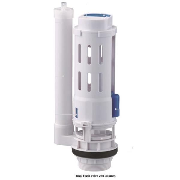 Watermark ABS Material Dual Control Toilet Flush Valve Embedded 1pc/ PP Bag