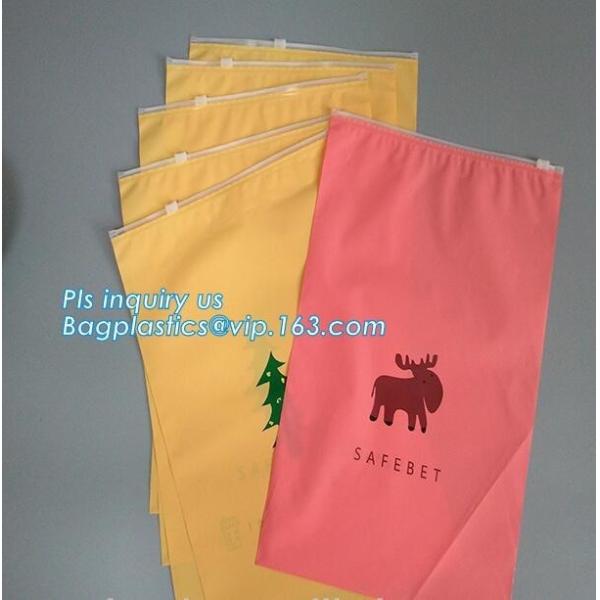 reclosable packaging slider zipper bags, Side gusset handle slider zipper,