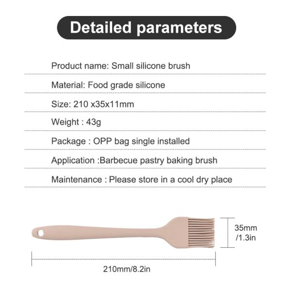 8.2in / 10.6in Silicone Basting Brush Silicone Household Products Custom Logo